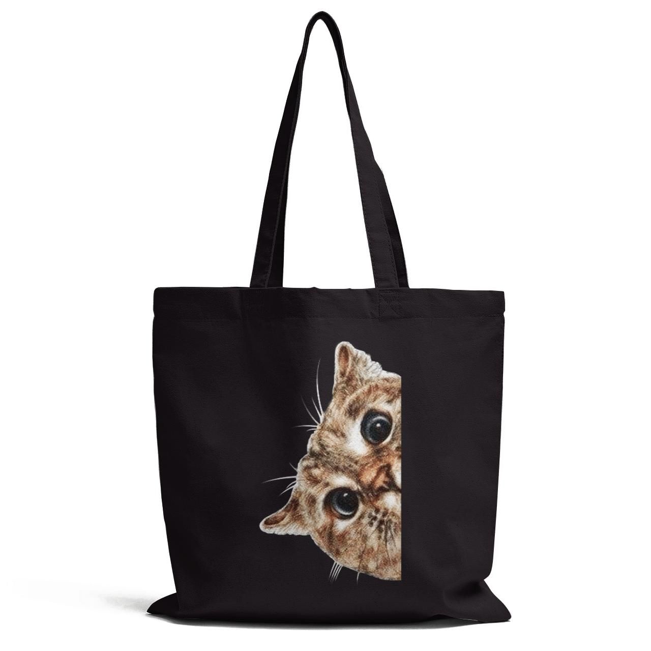 Cat Curious Gift For Cat Lovers Tote Bag