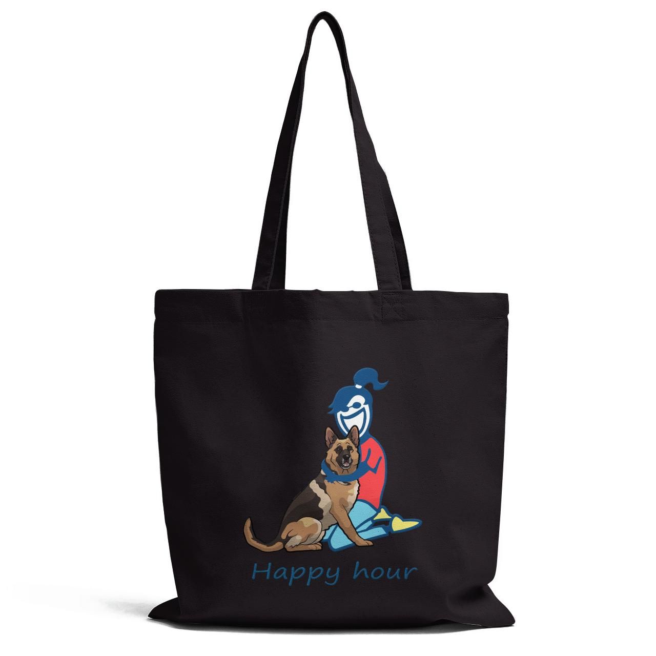 German Shepherd Happy Hours Gifts For Dog Lovers Tote Bag