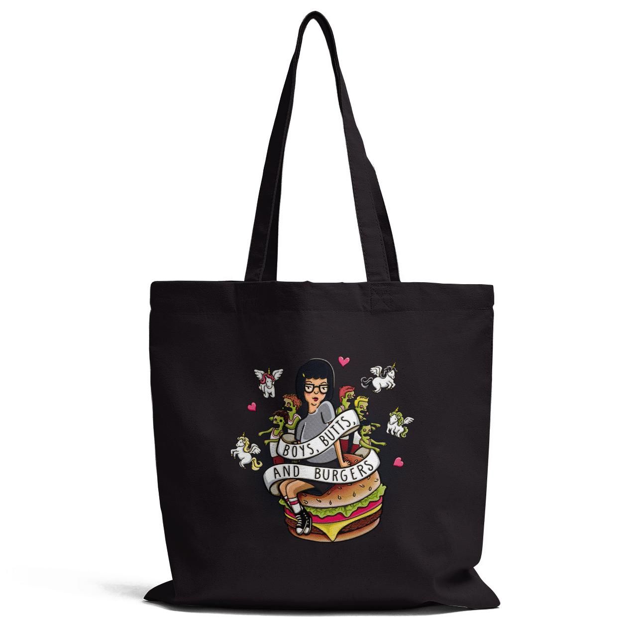 Boys Butts And Burgers Tote Bag