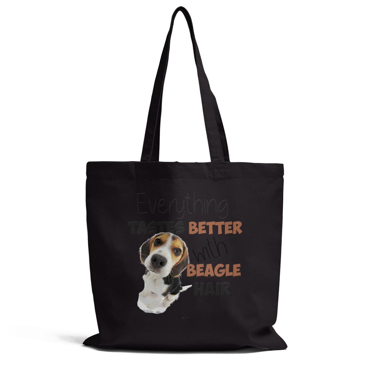 Everything Tastes Better With Beagle Hair Tote Bag