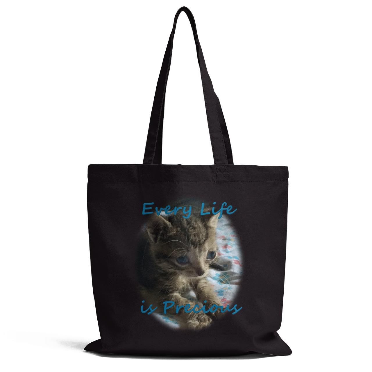 Every Life Is Precious Gifts For Cat Lovers Tote Bag