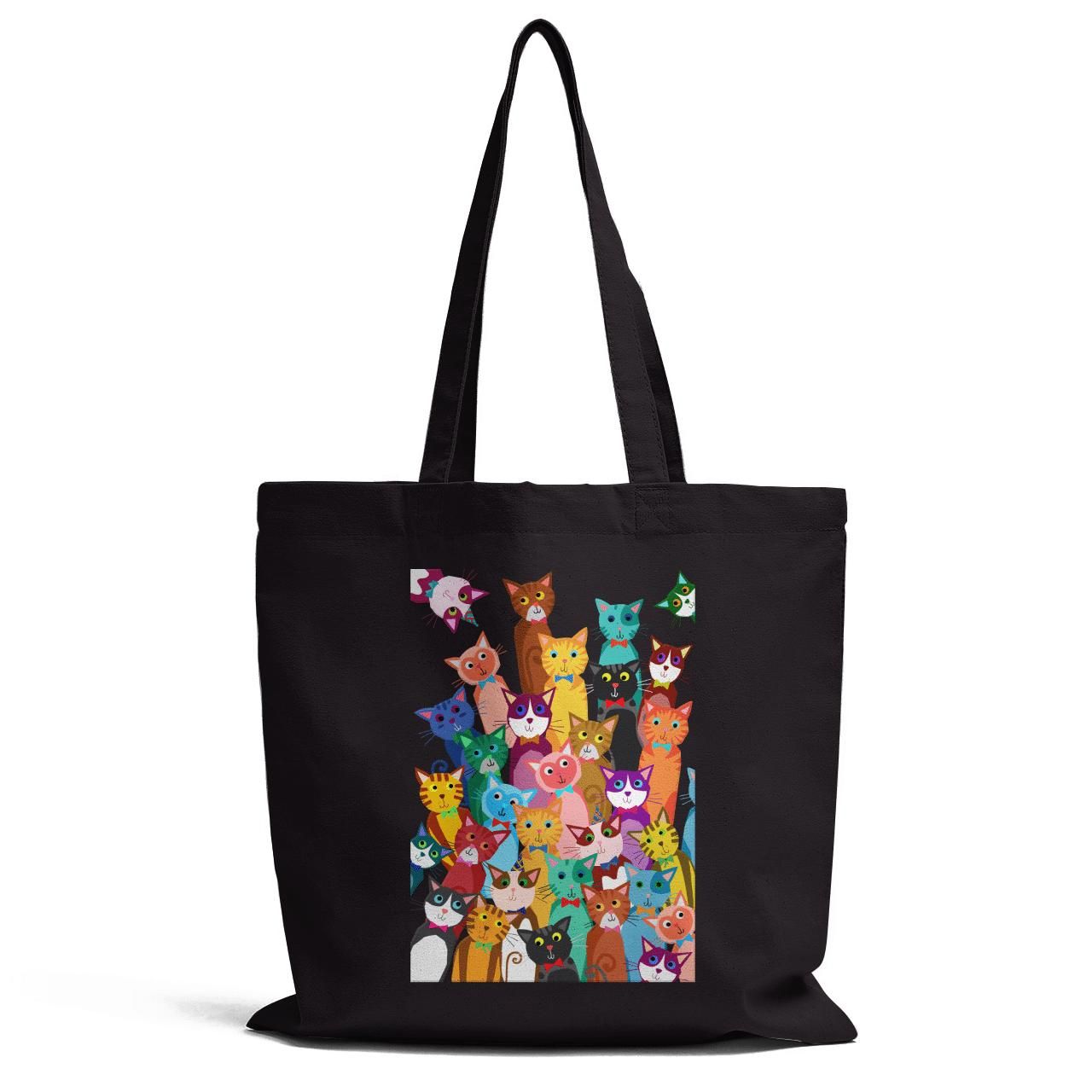 Colorful Cats Gifts For Cat Lovers Tote Bag