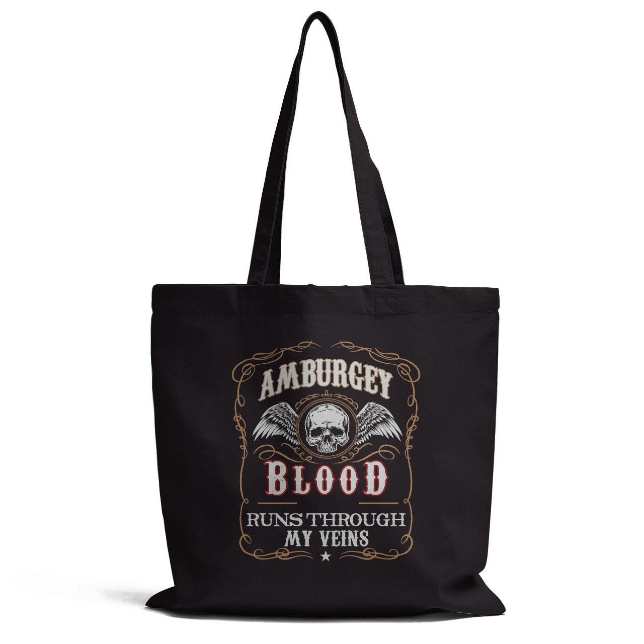 Amburgey Blood Runs Through My Veins Tote Bag