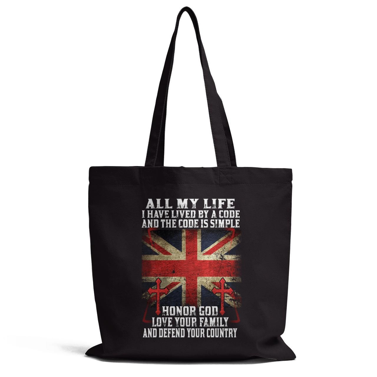 All My Life I Have Lived By A Code Tote Bag