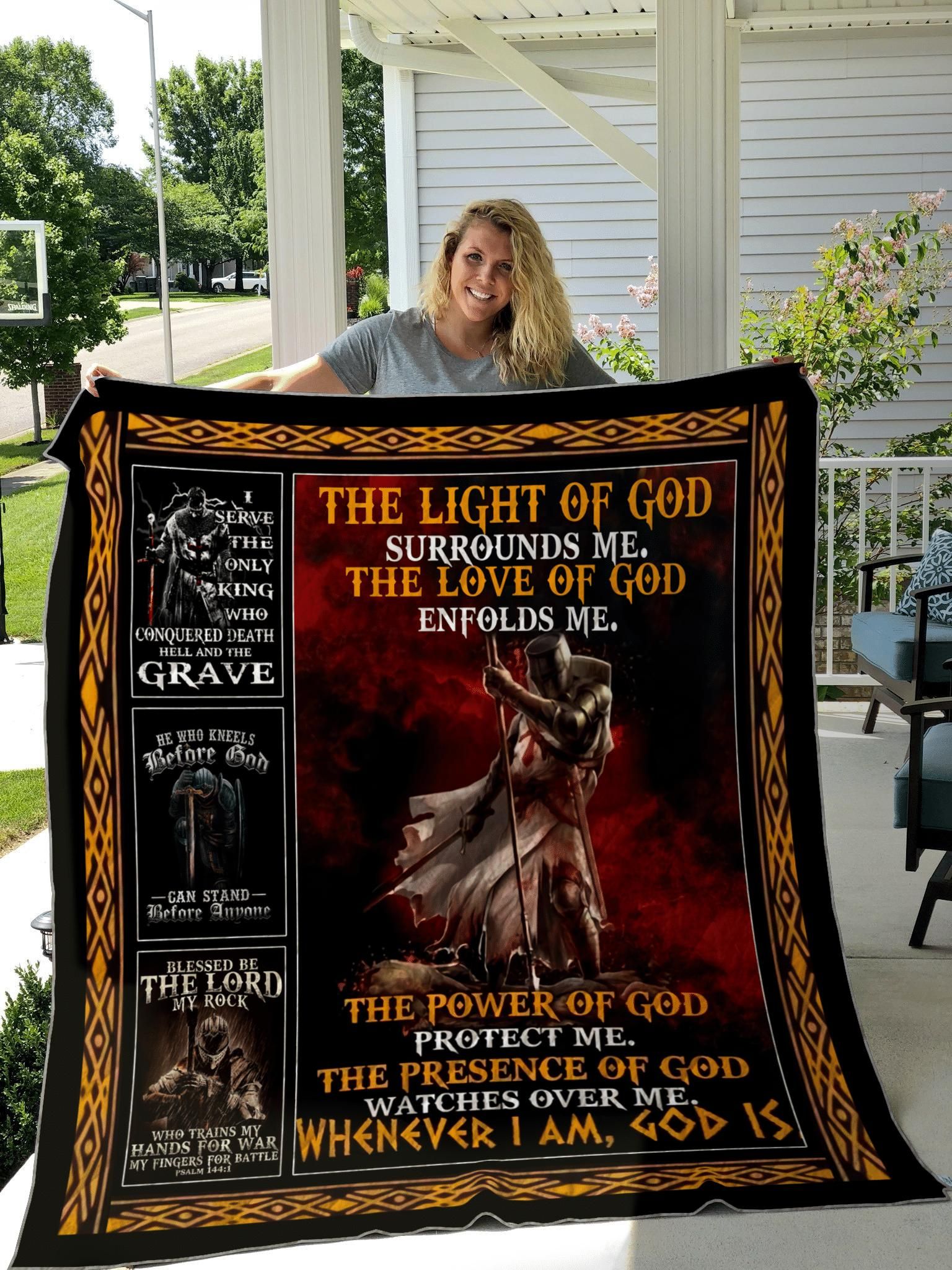 The Power Of God Protect Me Gift For Christian Quilt