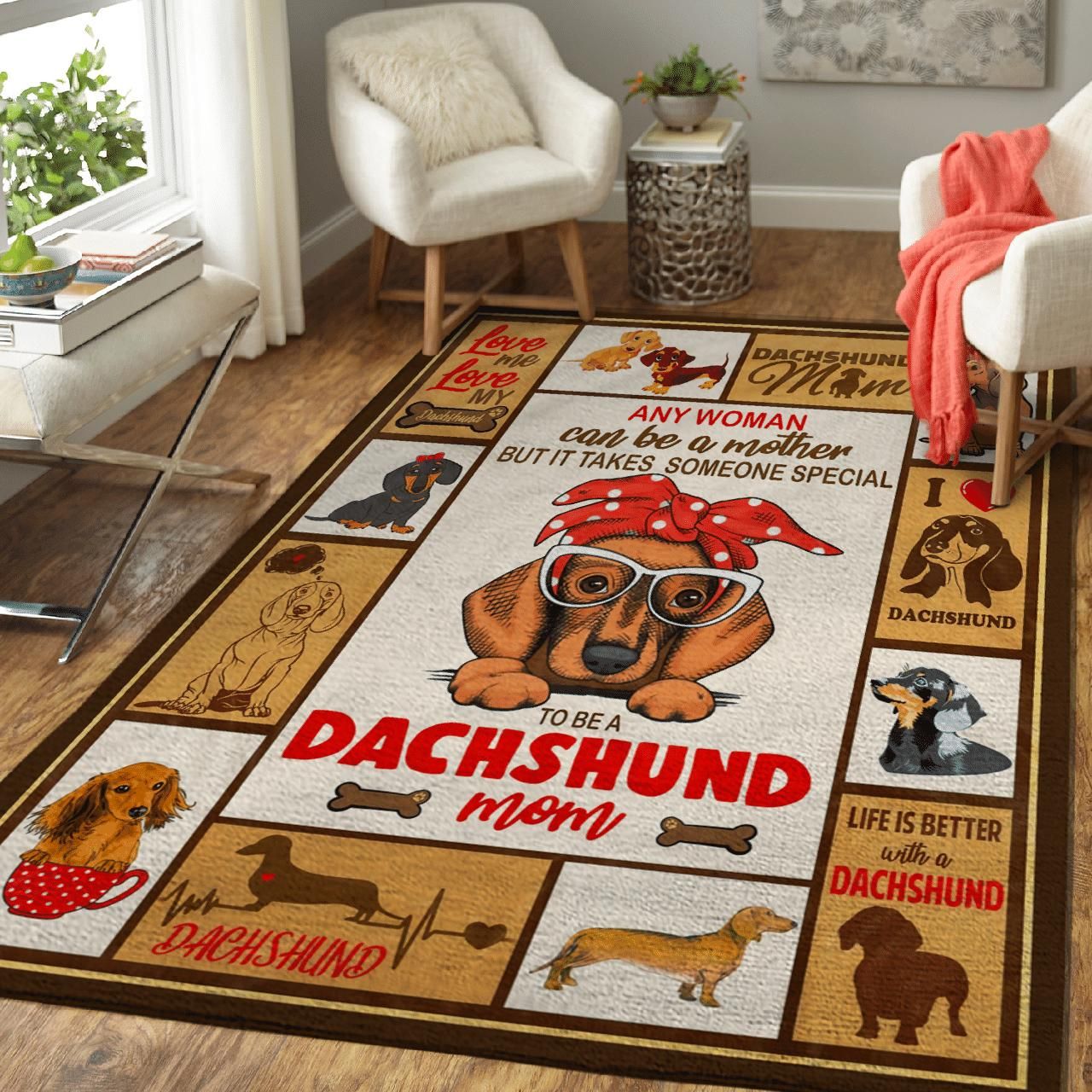Someone Special To Be Dachshund Mom Gift For Dog Lovers Area Rug