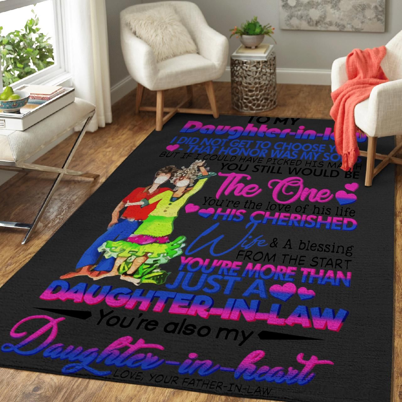 Message To My Daughter In Law Area Rug