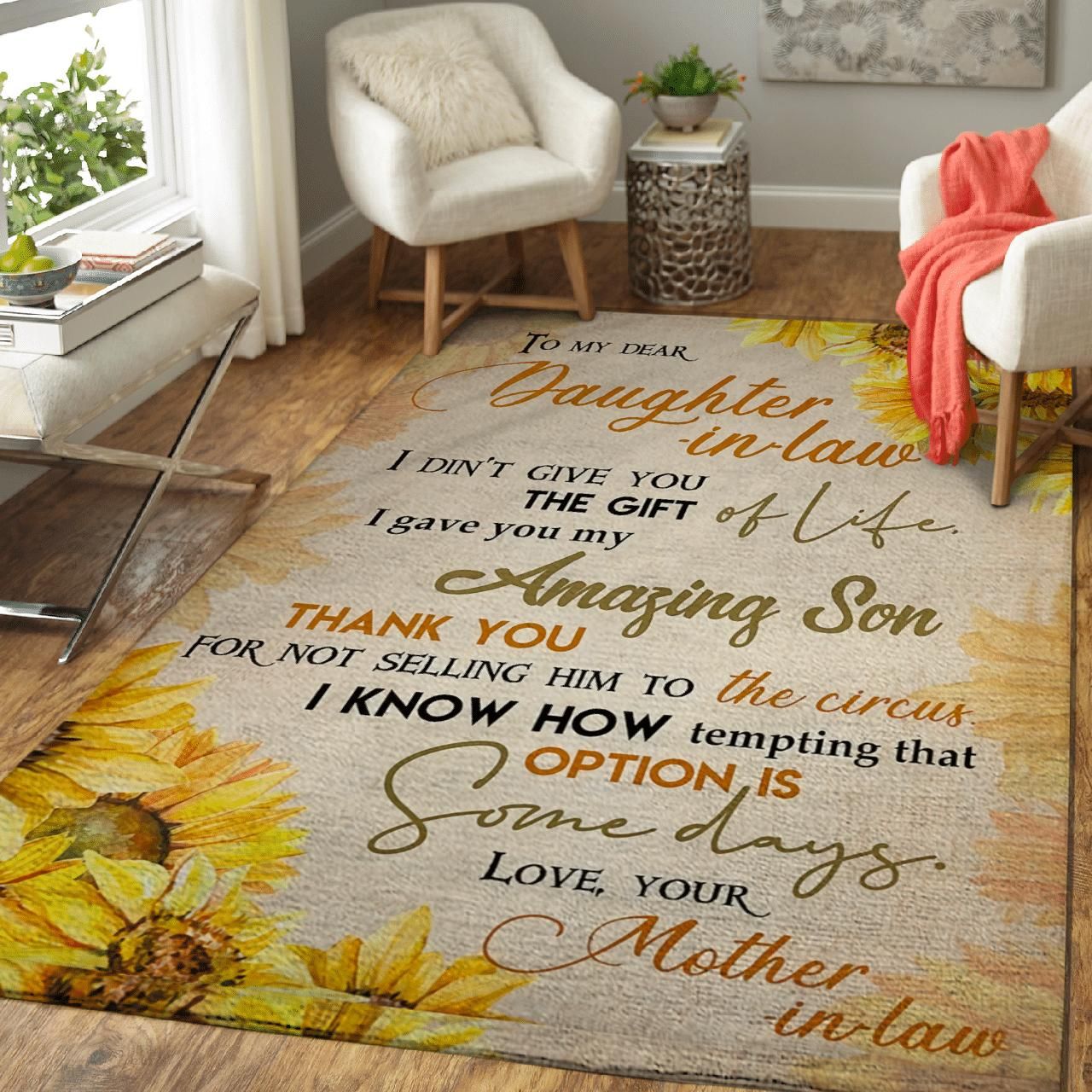 I Gave You My Amazing Son Great Gift From Mother In Law To Daughter In Law Area Rug