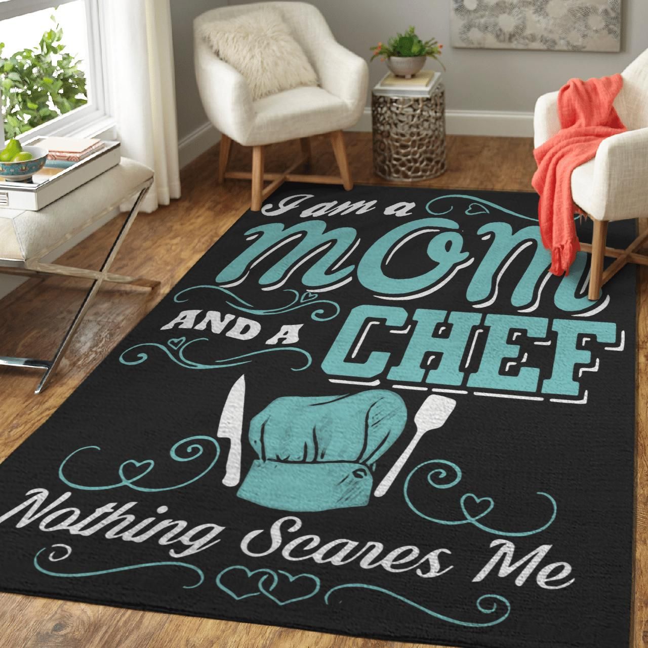 World's Best Chef And Mom Cool Gift Area Rug