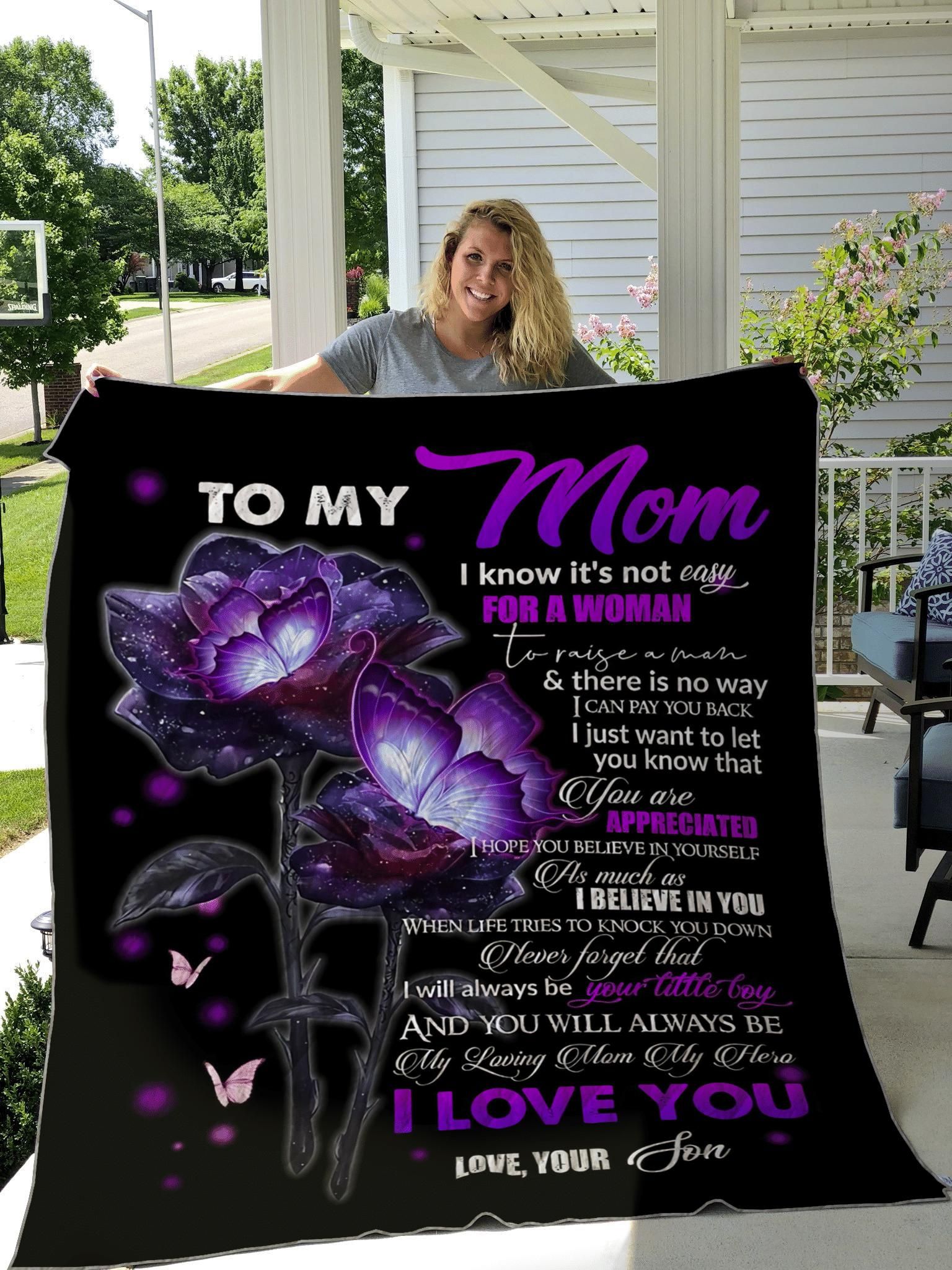 Son's Gift For Mom You'll Always Be My Loving Mom My Hero Quilt