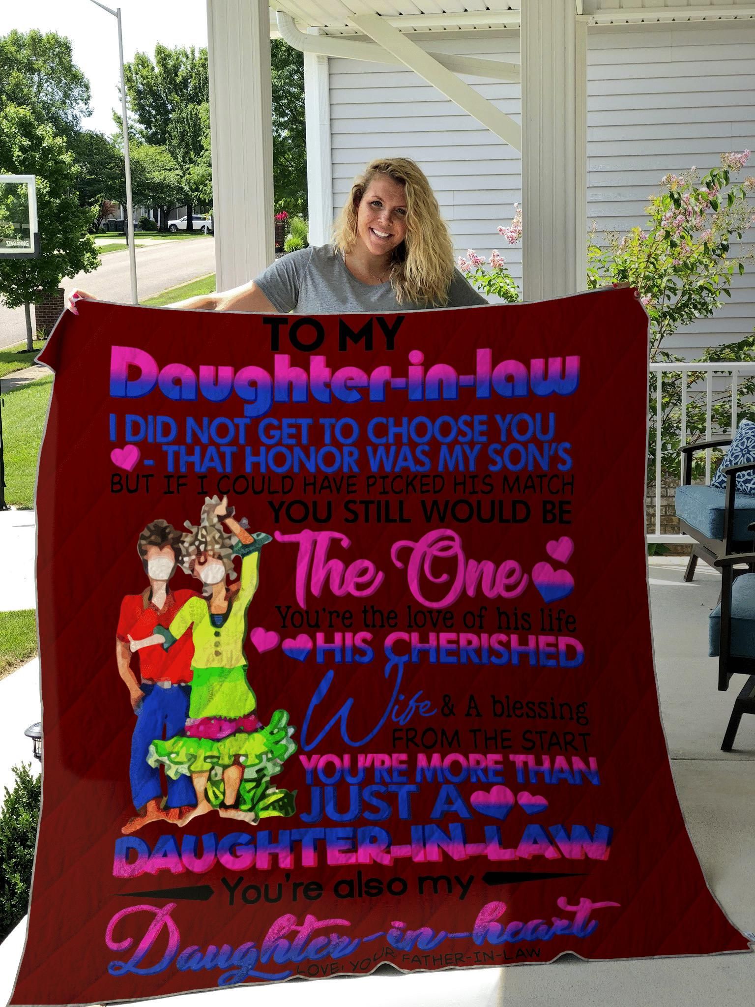 Message To My Daughter In Law Quilt