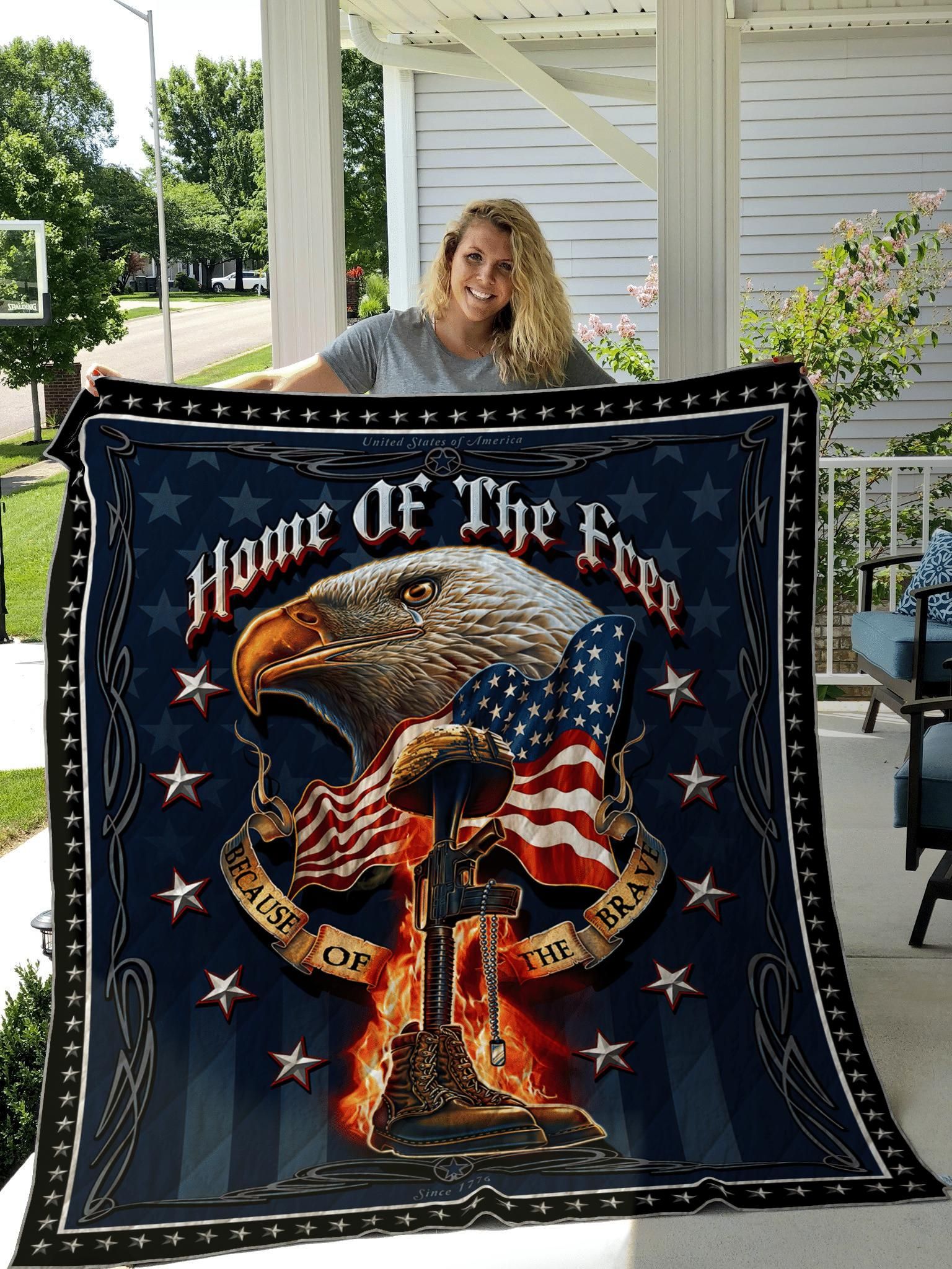 Home Of The Free Because Of The Brave Memorial Day Quilt