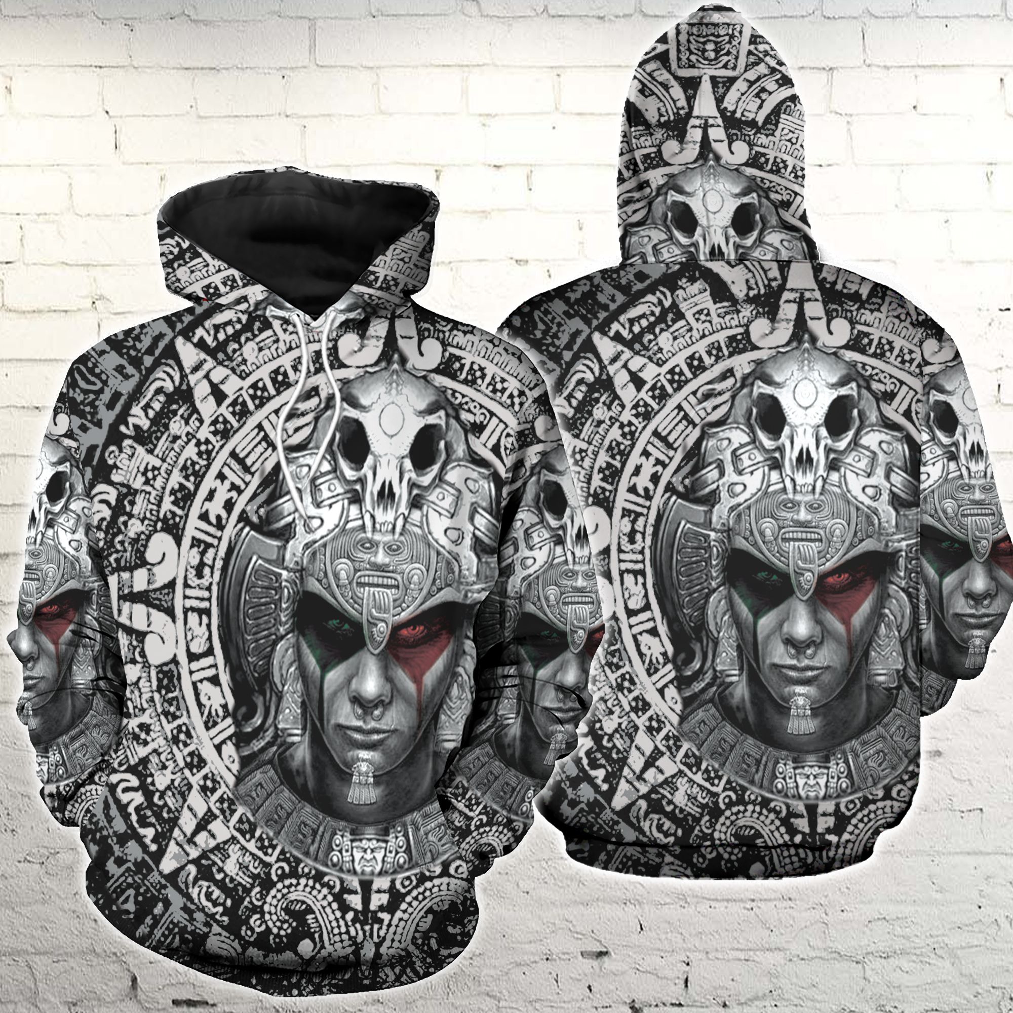 Aztec Warrior Mexican Hoodie 3D All Over Print PAN3HD0007
