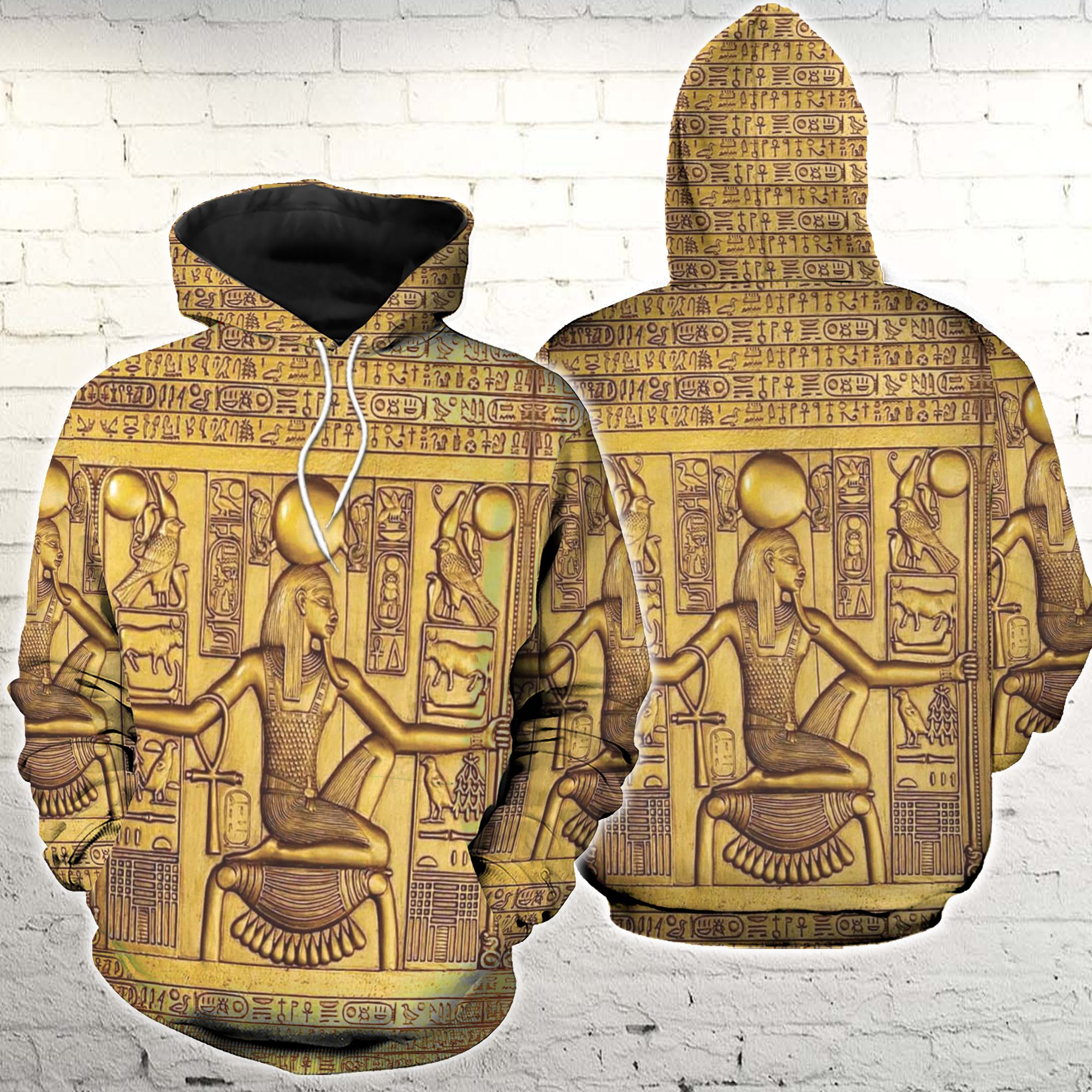 Kemetic Yoga Ancient Egypt 3D All Over Printed Hoodie PAN