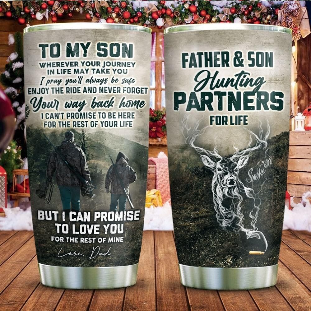 Gifts For Dad Father And Son Hunting Partner Fo Life Tumbler PAN