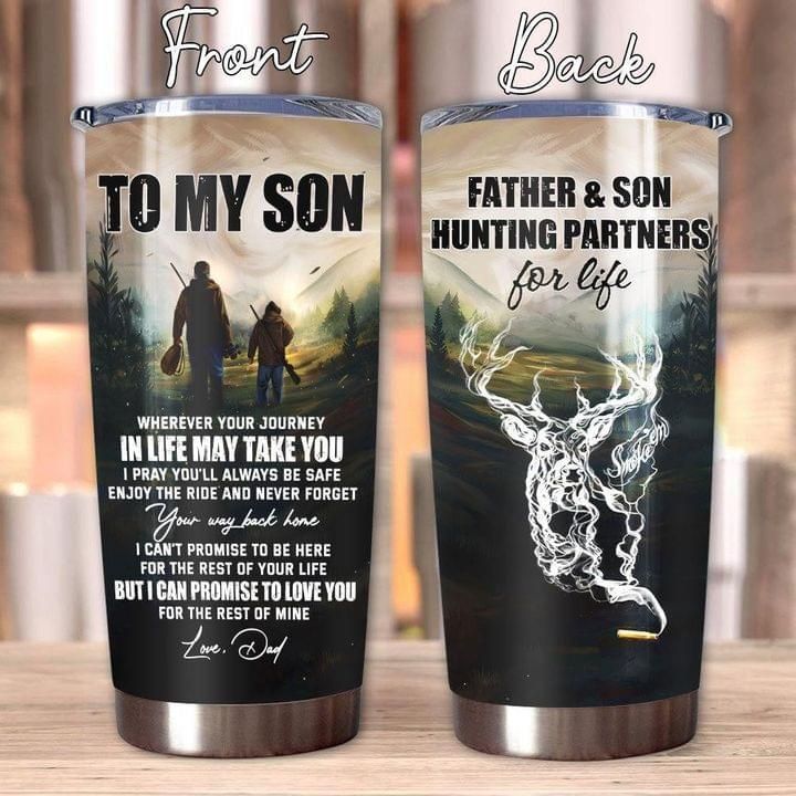 Father's And Son Hunting Partner For Life Birthday Gift Tumbler