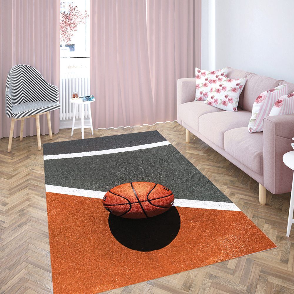 Basketball Court Rectangle Rug PAN