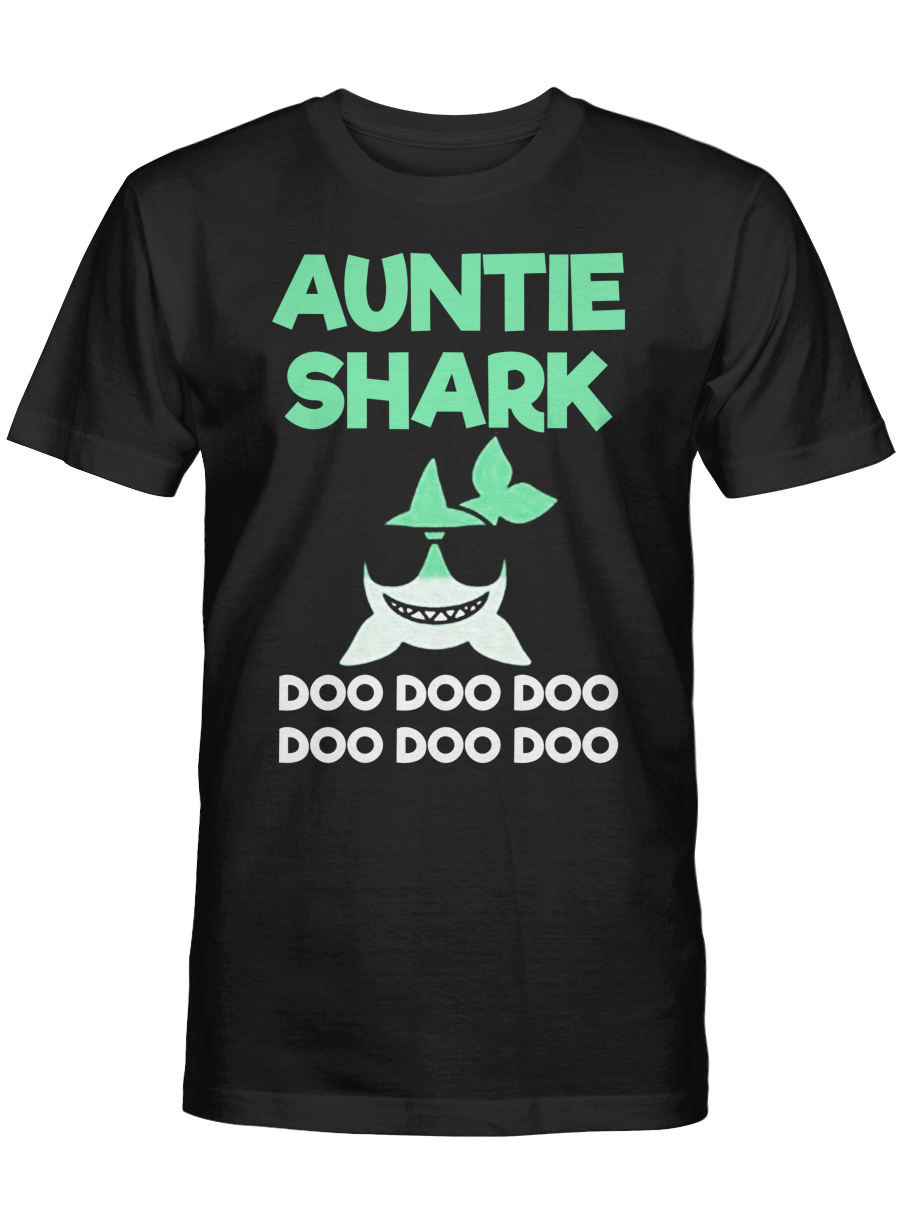 Auntie Shark Doo Doo Doo Tshirt Mothers Day Shirt PAN2HD0029