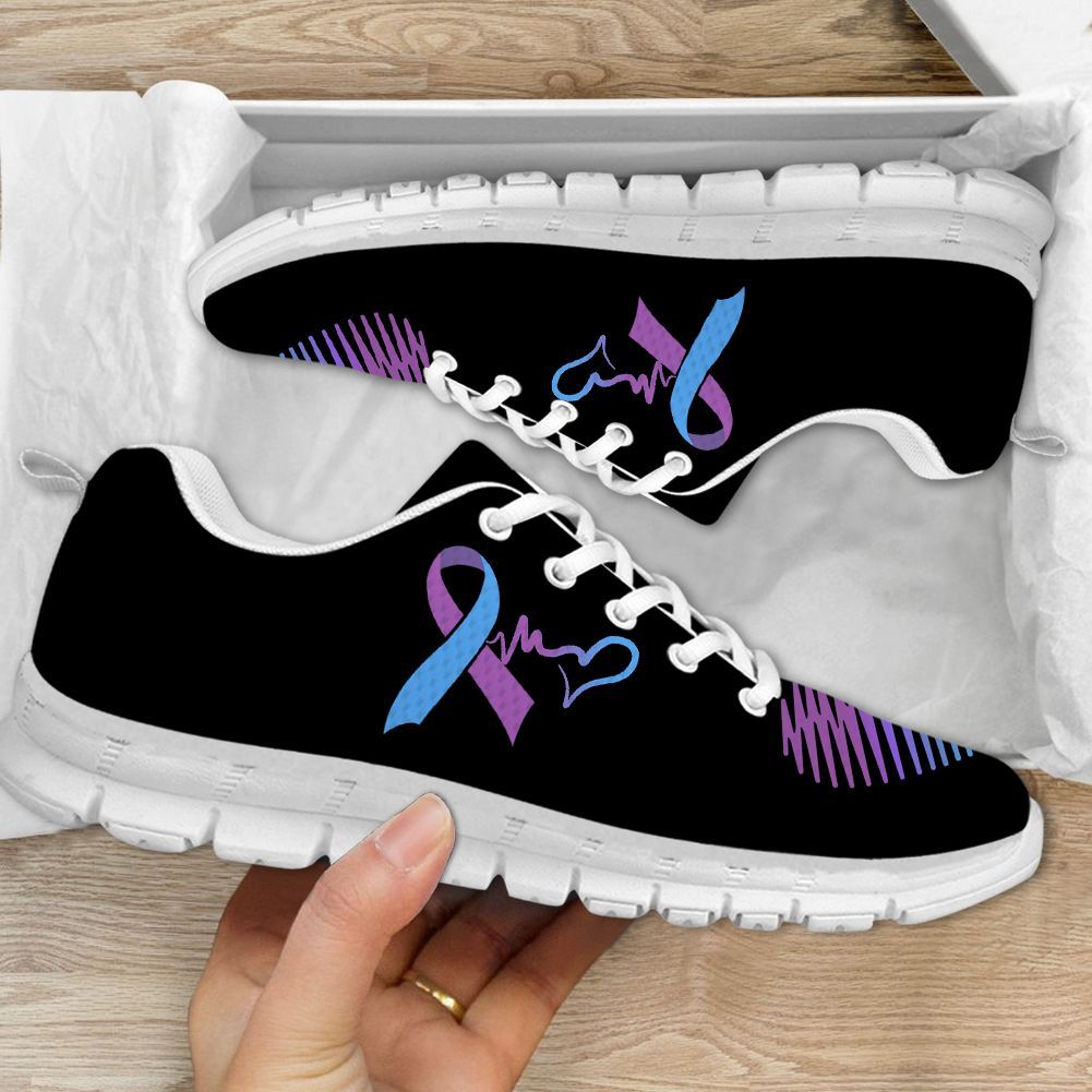 Suicide Awareness Heartbeat Sneaker Shoes PANSNE0066