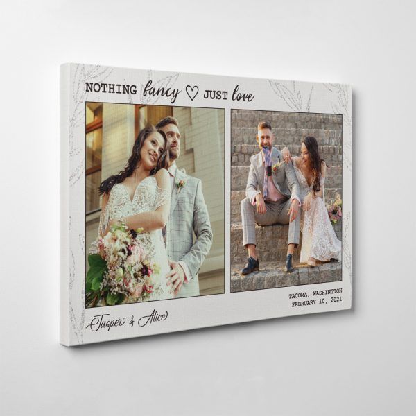 Personalized Anniversary Gift For Couple Love Nothing Fancy Just Love