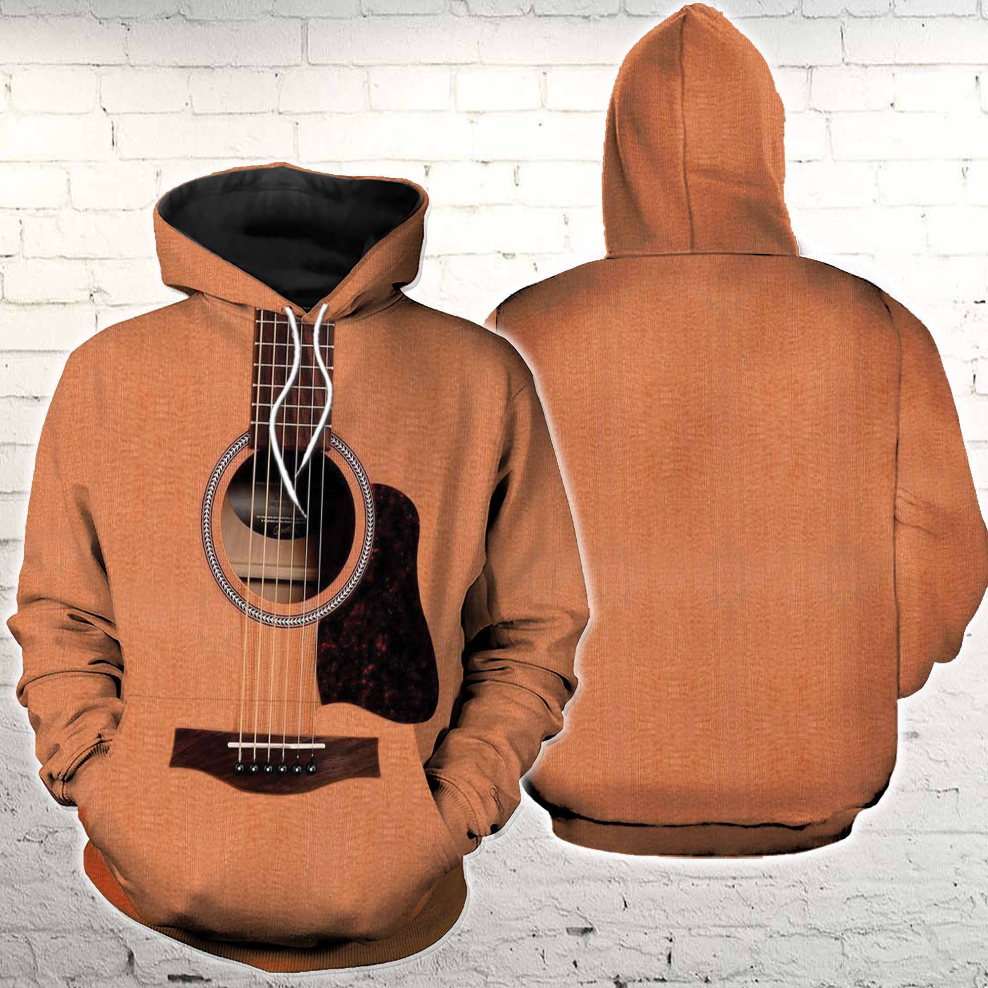 Acoustic Guitar Music Love Hoodie 3D All Over Print PAN3HD0005