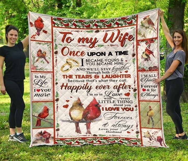 Gift For Wife Cardinal Quilt Once Upon A Time