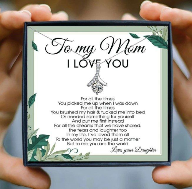 To My Mom For All The Time From Gift Alluring Beauty Necklace