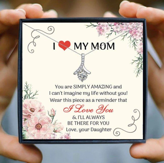 I Love My Mom - I Love You From Gift Alluring Beauty Necklace