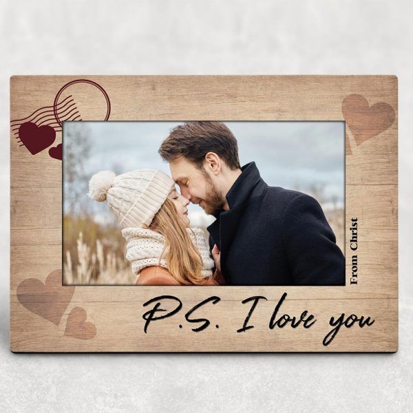 Personalized Gift For Couple Desktop Plaque I Love You