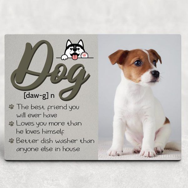 Dog Definition Custom Desktop Photo Plaque