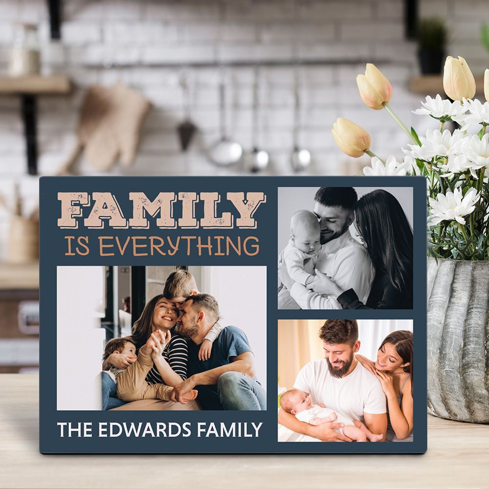 Family is Everything Custom Photo Collage Plaque