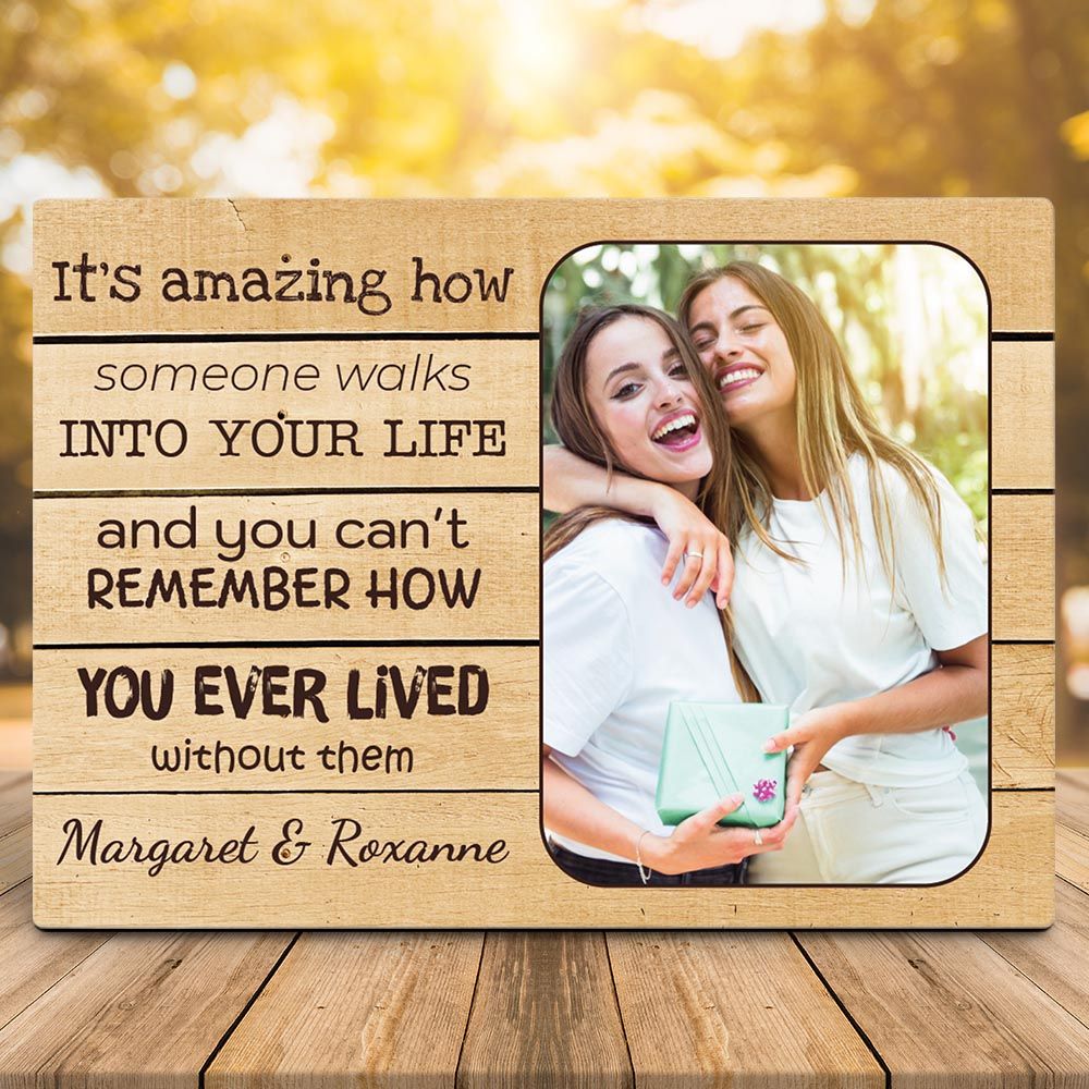 I Will Always Be There For You Custom Desktop Photo Plaque