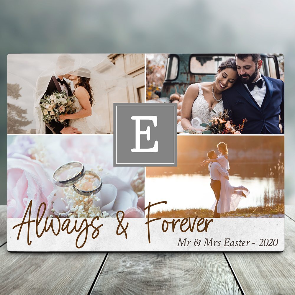 Personalized Gift For Couple Desktop Plaque Always And Forever
