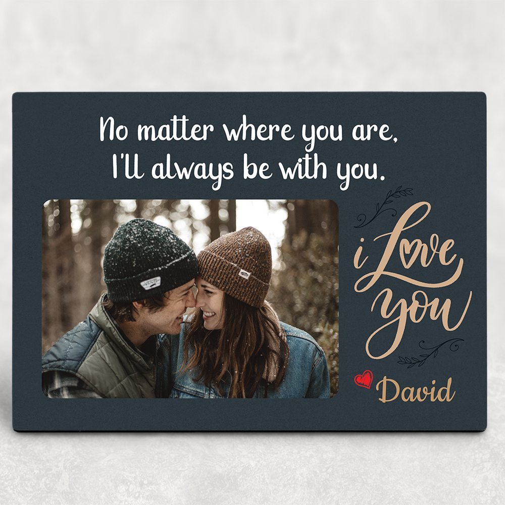 Personalized Anniversary Gift For Couple Desktop Plaque One Year