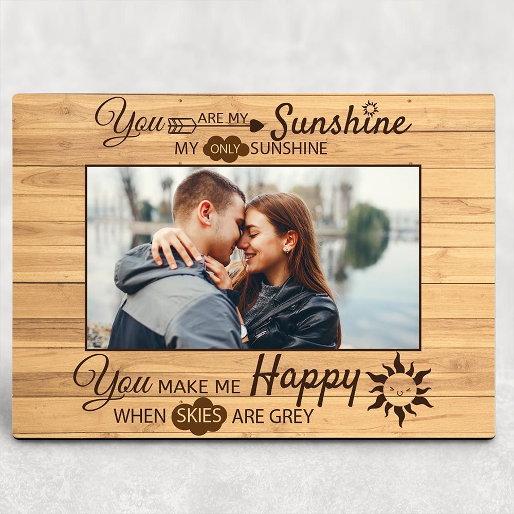 Personalized Gift For Couple Plaque You Are My Sunshine