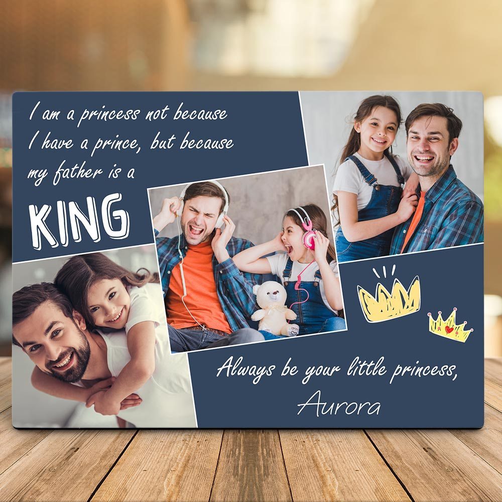I Am a Princess Not Because I Have a Prince Custom  Desktop Plaque
