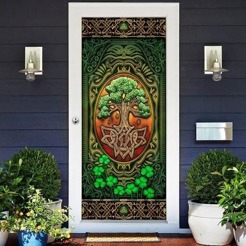 The Irish Celtic Tree Of Life Door Cover PANDC0050