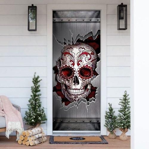 Sugar Skull Door Cover