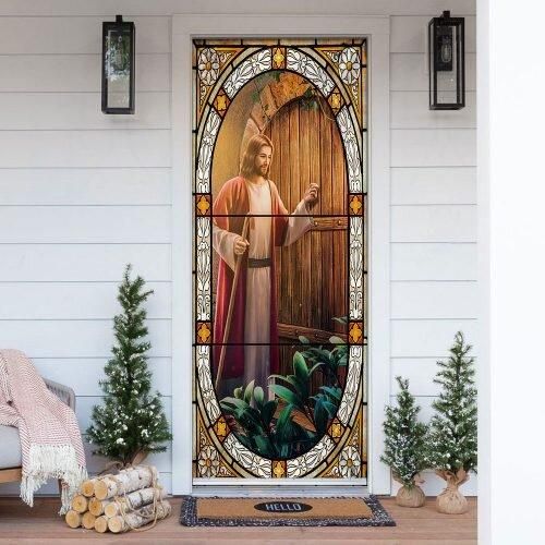 Be Hold, I Stand At The Door Jesus Christ Door Cover
