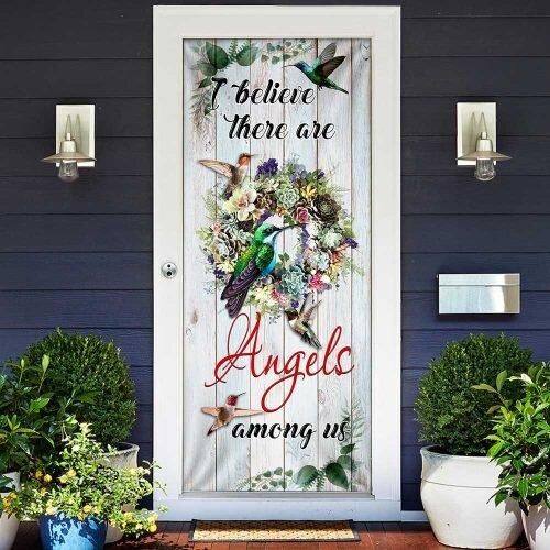 Hummingbirds. I Believe There Are Angels Among Us Door Cover