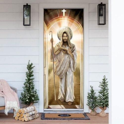 Jesus Light Shines Through Door â€“ Door Cover