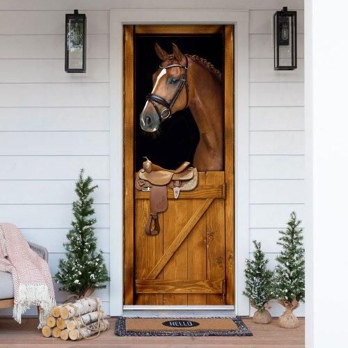 Horse In Stable Door Cover PANDC0002