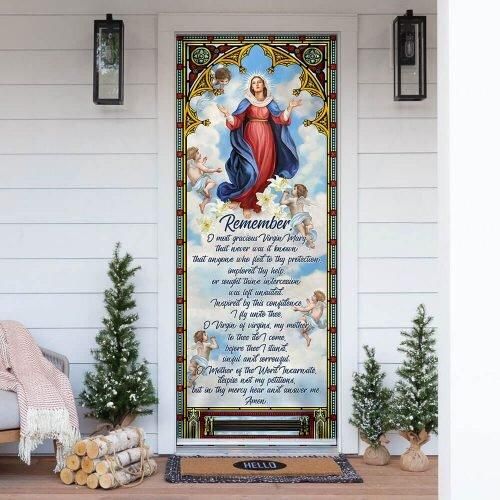 Mother Mary. Blessed Virgin Mary Door Cover