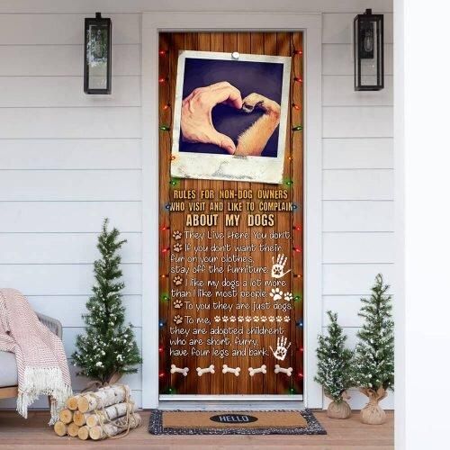 Dog House Rules Door Cover