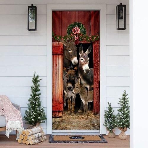 Happy Family Donkey Door Cover