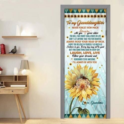 My Sunshine Granddaughter Gift Door Cover