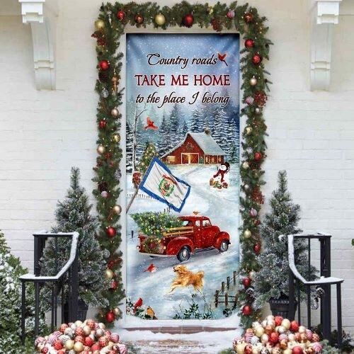West Virginia â€“ Country Roads Take Me Home To The Place I Belong Door Cover