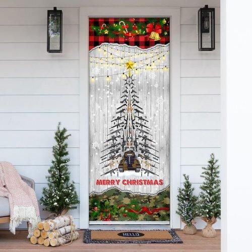 Gun Christmas Tree Door Cover