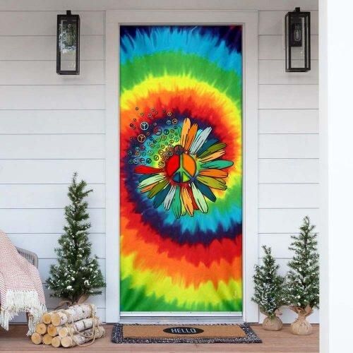 Hippie Peace Door Cover