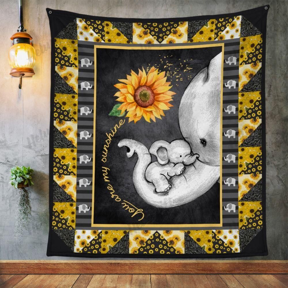 Mama Elephant Sunflower Quilt